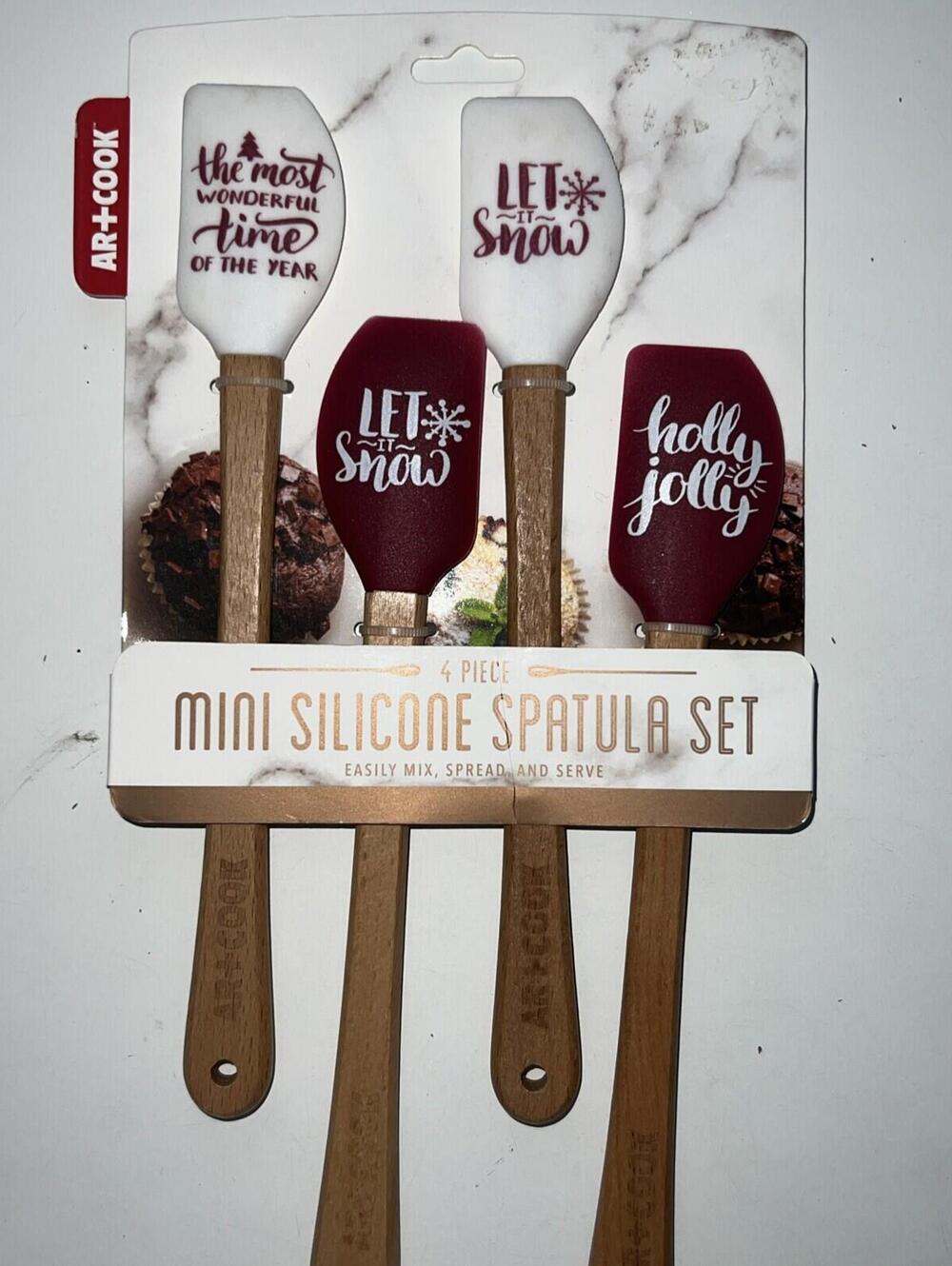 Art & Cook 4 Piece Holiday Mini Spatula Set